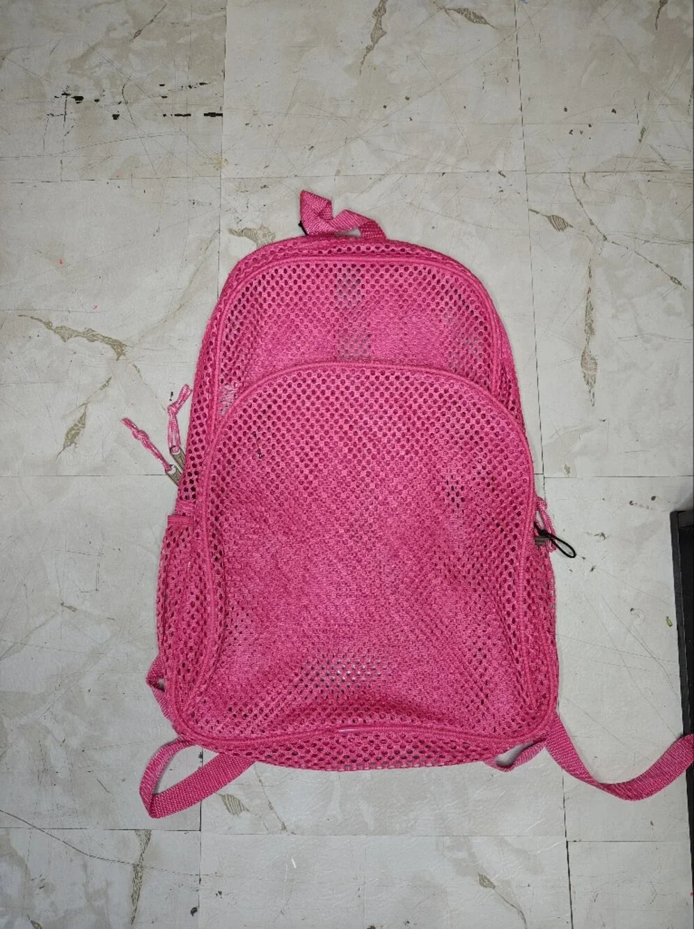 Bright Pink Women’s Mesh Travel Organizer Bag